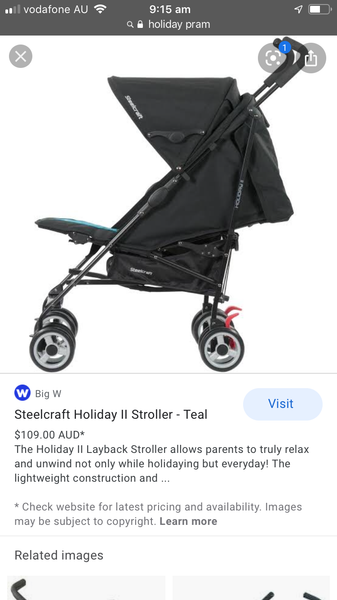 holiday stroller big w